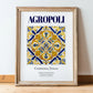 Agropoli, Italy – Travel Wall Decor, in wooden frame leaning on the floor