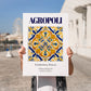 Agropoli, Italy – Travel Wall Decor, no-text version framed in wood