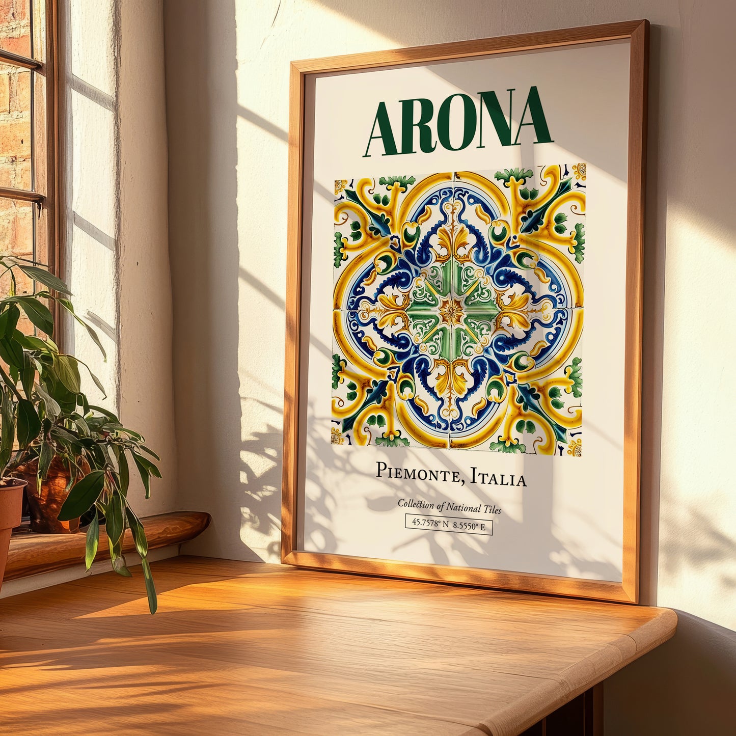 Arona, Italy – Travel Print, clean layout with no caption
