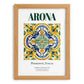 Arona, Italy – Travel Print, set in oak frame