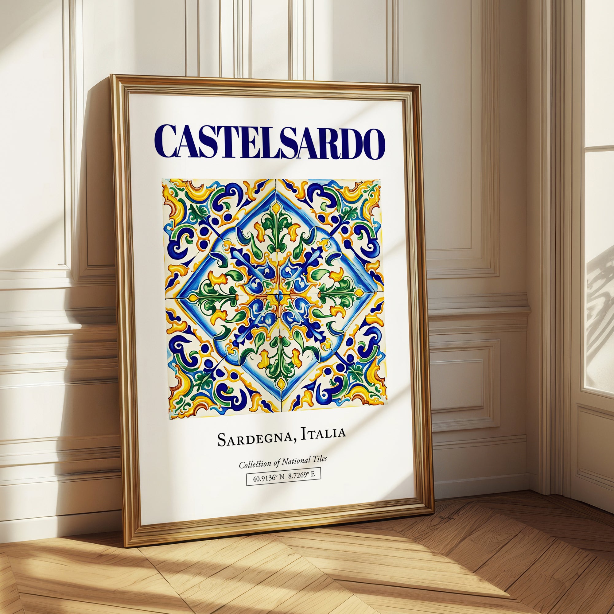 Castelsardo, Italy – Country Culture Poster, styled in a charming Paris street view