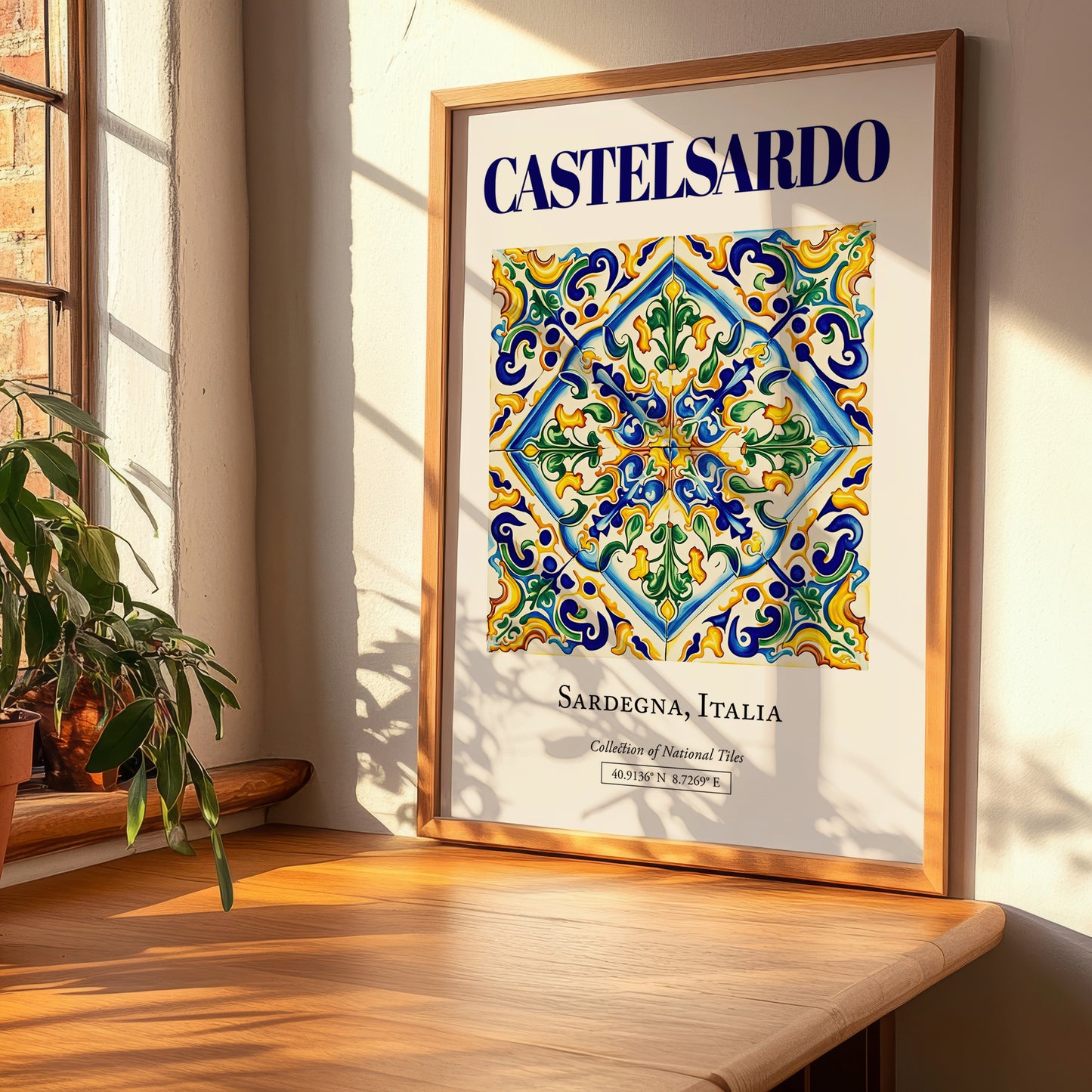 Castelsardo, Italy – Country Culture Poster, clean layout with no caption