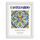 Castelsardo, Italy – Country Culture Poster, placed in minimal white frame