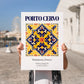 Porto Cervo, Italy – Travel Print, no-text version framed in wood