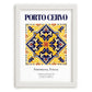 Porto Cervo, Italy – Travel Print, placed in minimal white frame