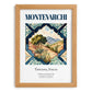 Montevarchi, Italy – Travel Poster, set in oak frame