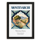 Montevarchi, Italy – Travel Poster, in sleek black frame