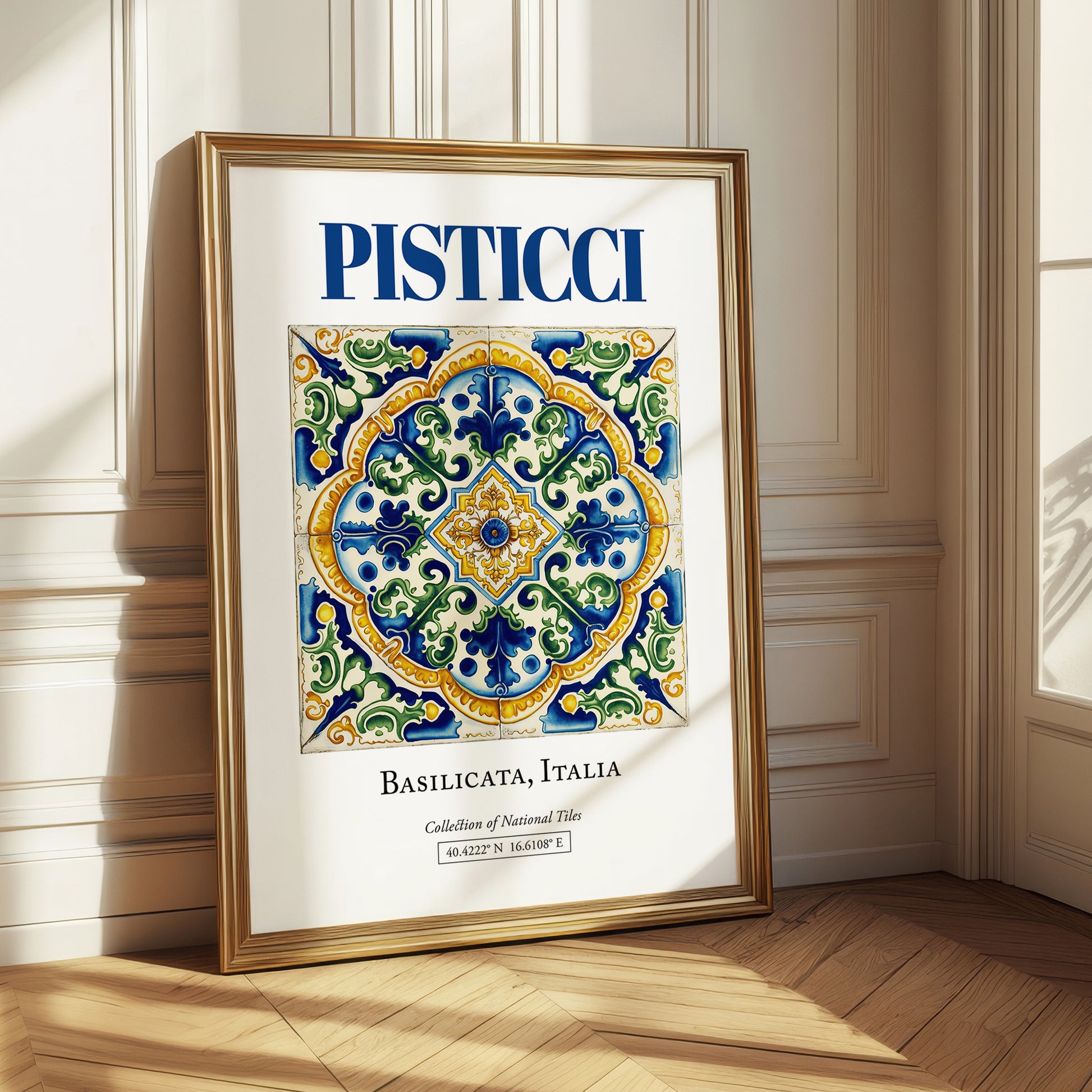 Pisticci, Italy – Global Cities Wall Print, styled in a charming Paris street view