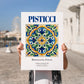 Pisticci, Italy – Global Cities Wall Print, no-text version framed in wood