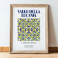 Vallo della Lucania, Italy – Travel Poster, in wooden frame leaning on the floor
