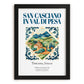 San Casciano in Val di Pesa, Italy – Travel Poster, in sleek black frame
