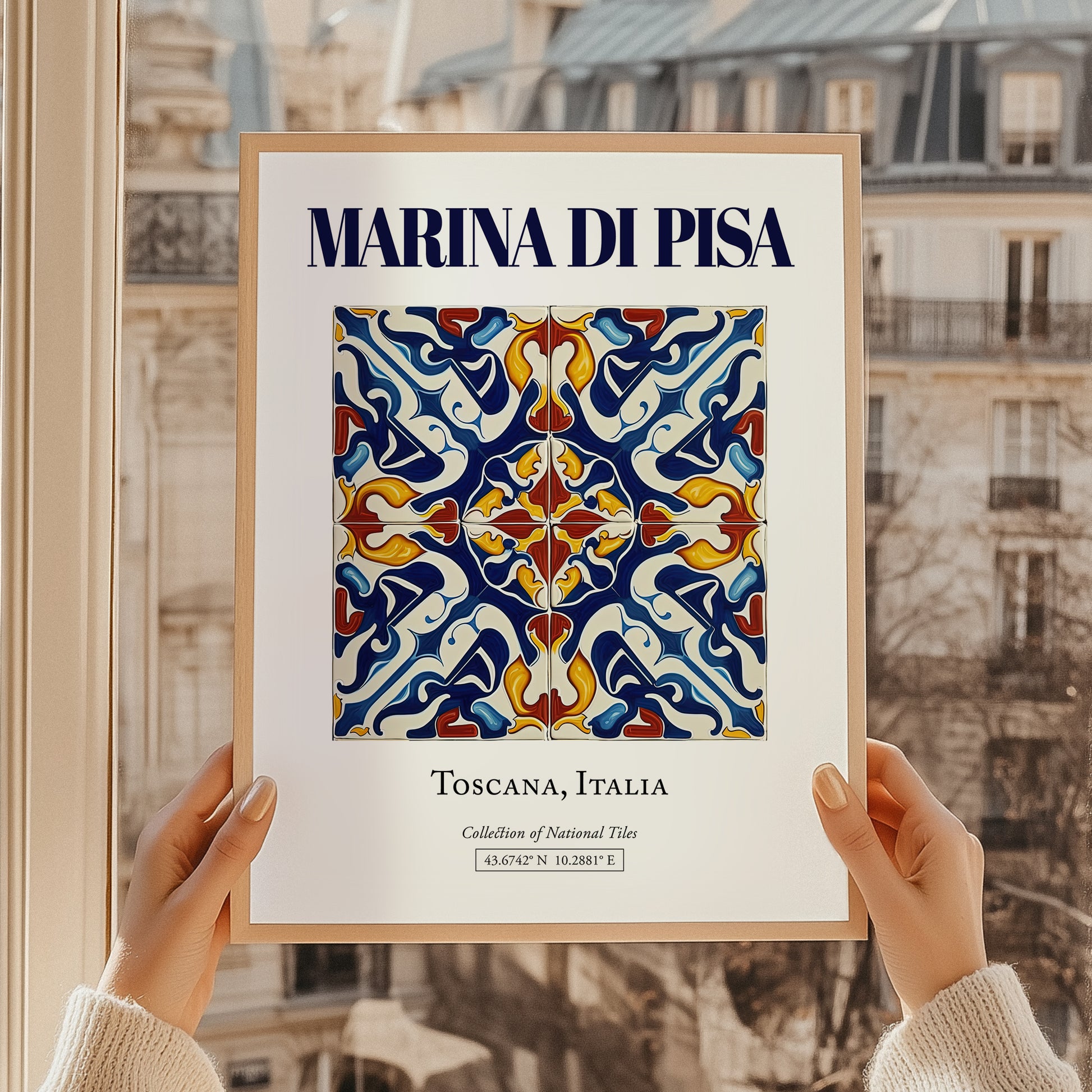 Marina di Pisa, Italy – Tourist Destination Poster