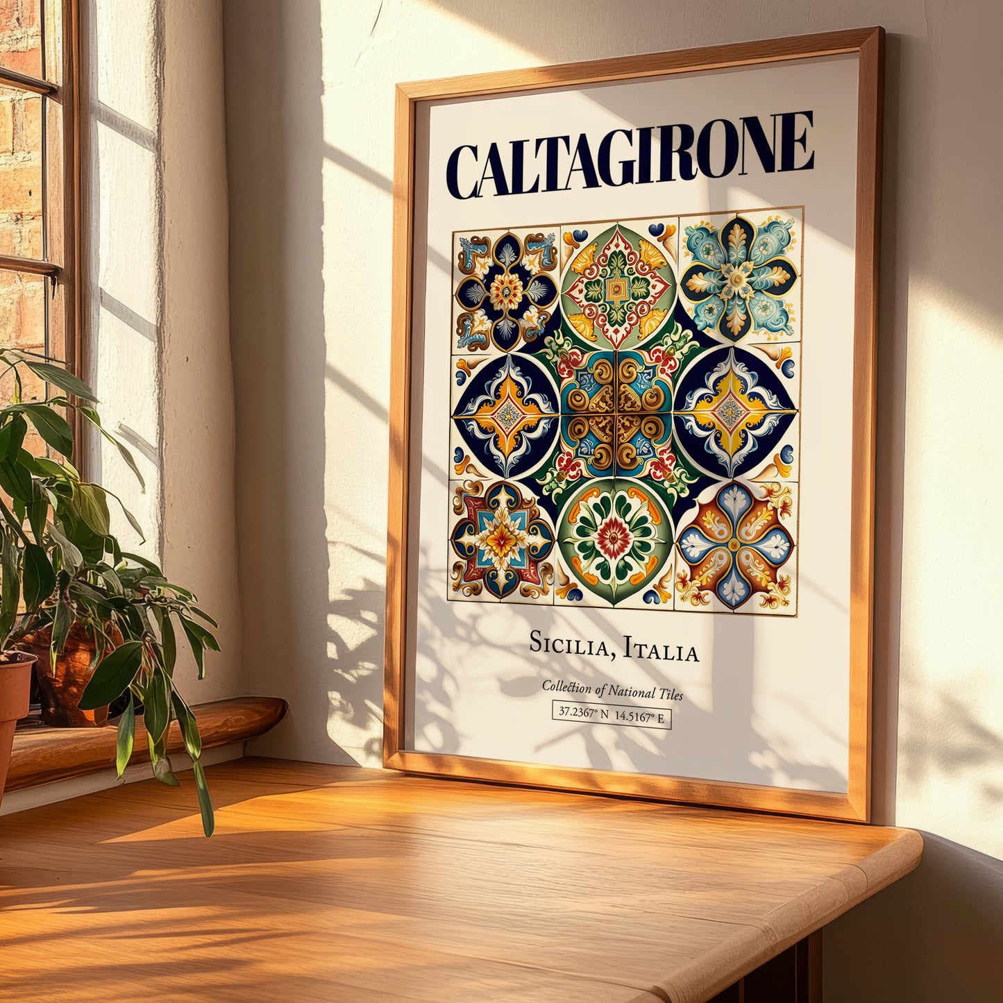 Caltagirone, Italy – Travel Wall Decor, clean layout with no caption