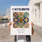 Caltagirone, Italy – Travel Wall Decor, no-text version framed in wood