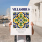 Villasimius, Italy – World Travel Art, no-text version framed in wood