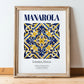 Manarola, Italy – Travel Wall Decor, in wooden frame leaning on the floor