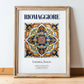 Riomaggiore, Italy – Travel Poster, in wooden frame leaning on the floor