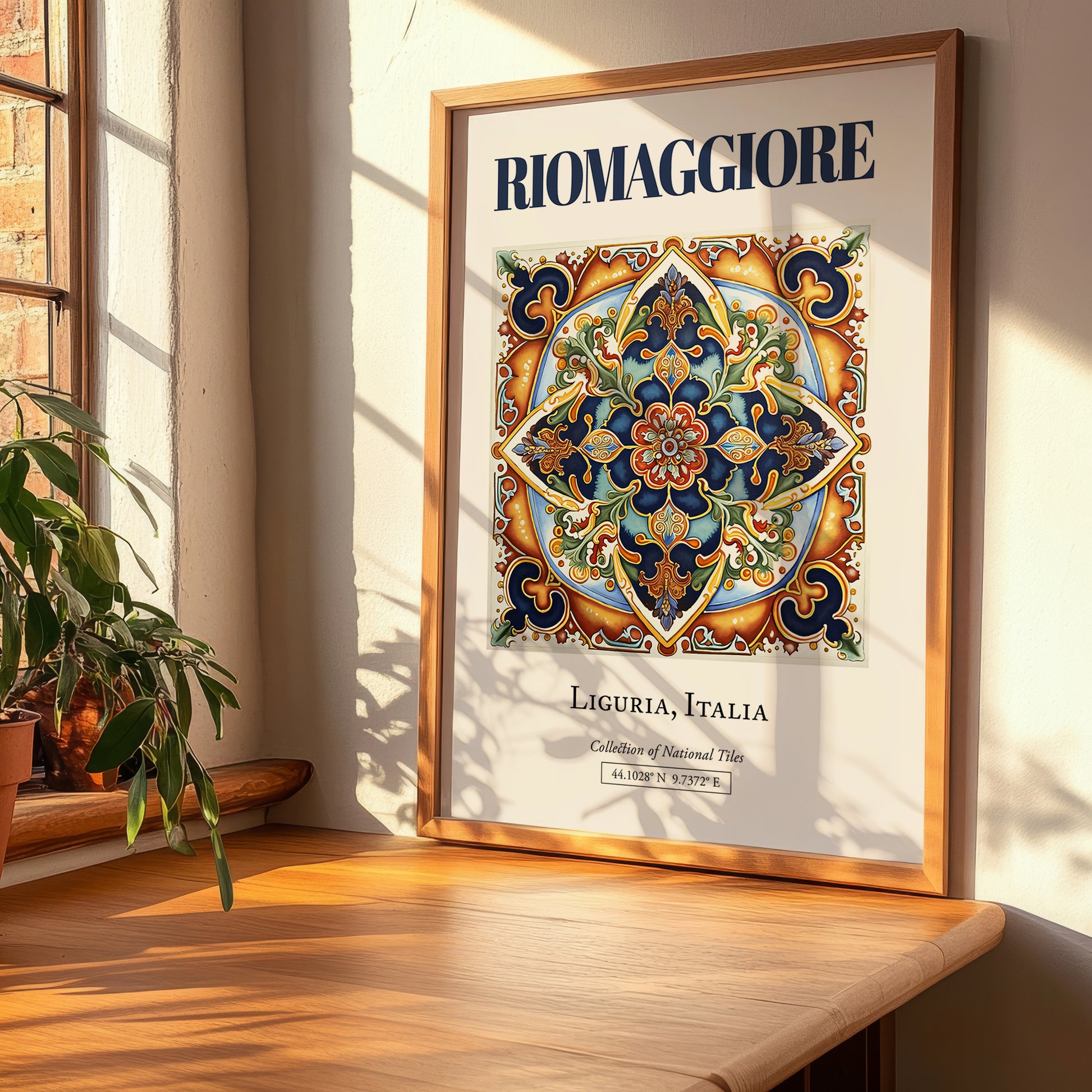 Riomaggiore, Italy – Travel Poster, clean layout with no caption