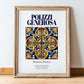 Polizzi Generosa, Italy – Travel Poster, in wooden frame leaning on the floor