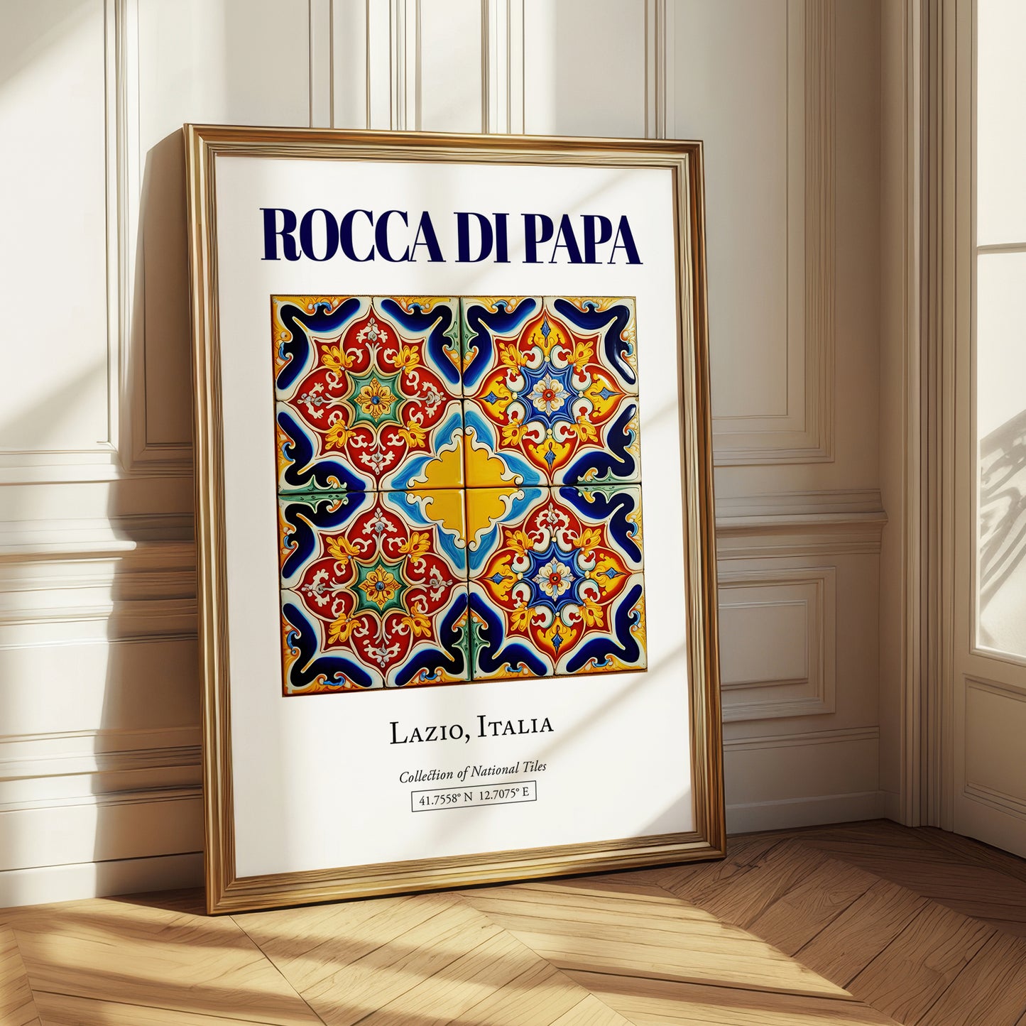 Rocca di Papa, Italy – World Heritage Travel Poster, styled in a charming Paris street view