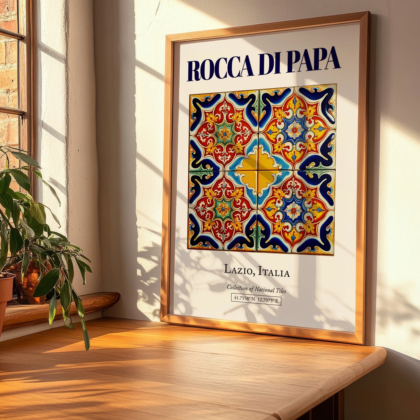 Rocca di Papa, Italy – World Heritage Travel Poster, clean layout with no caption