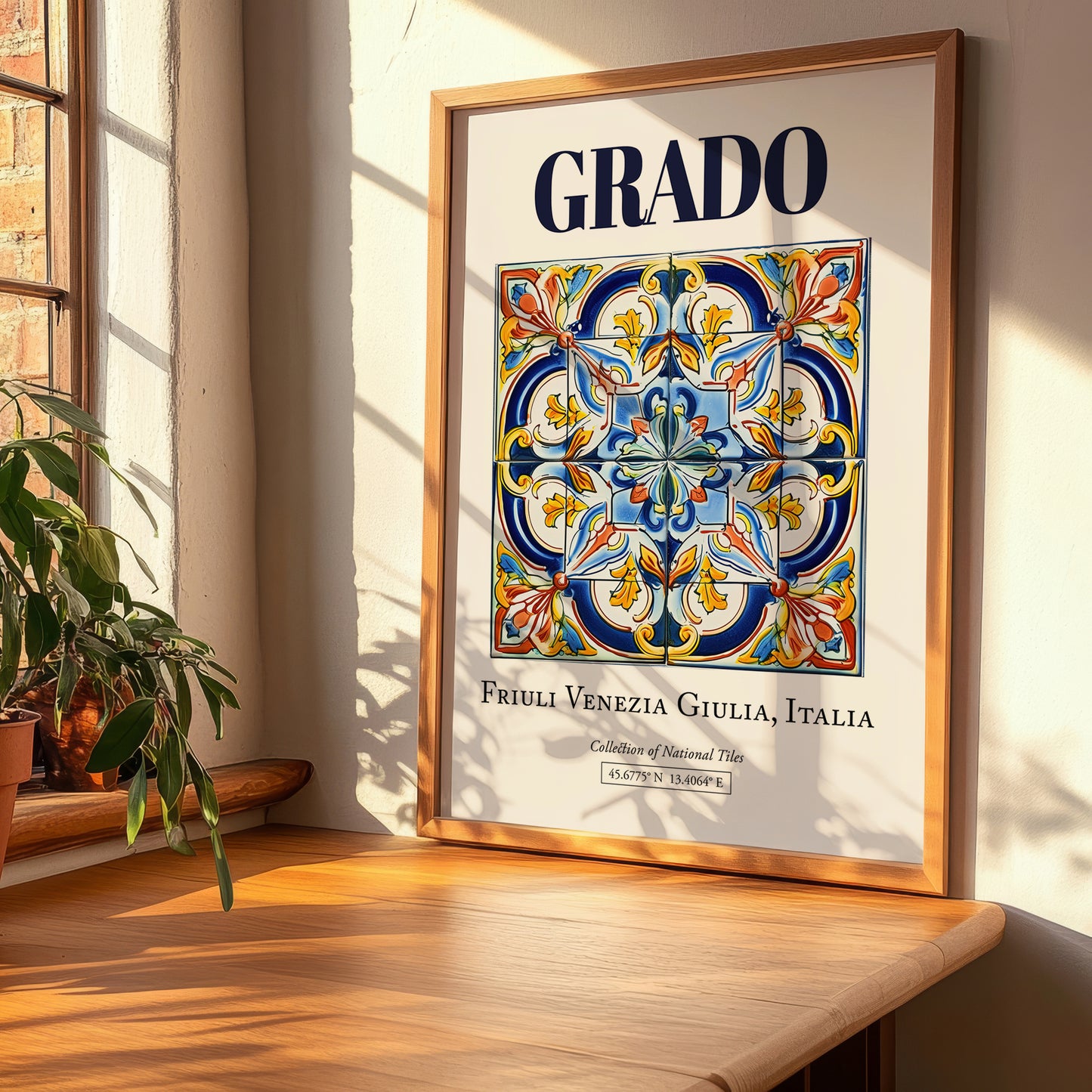 Grado, Italy – Travel Poster, clean layout with no caption