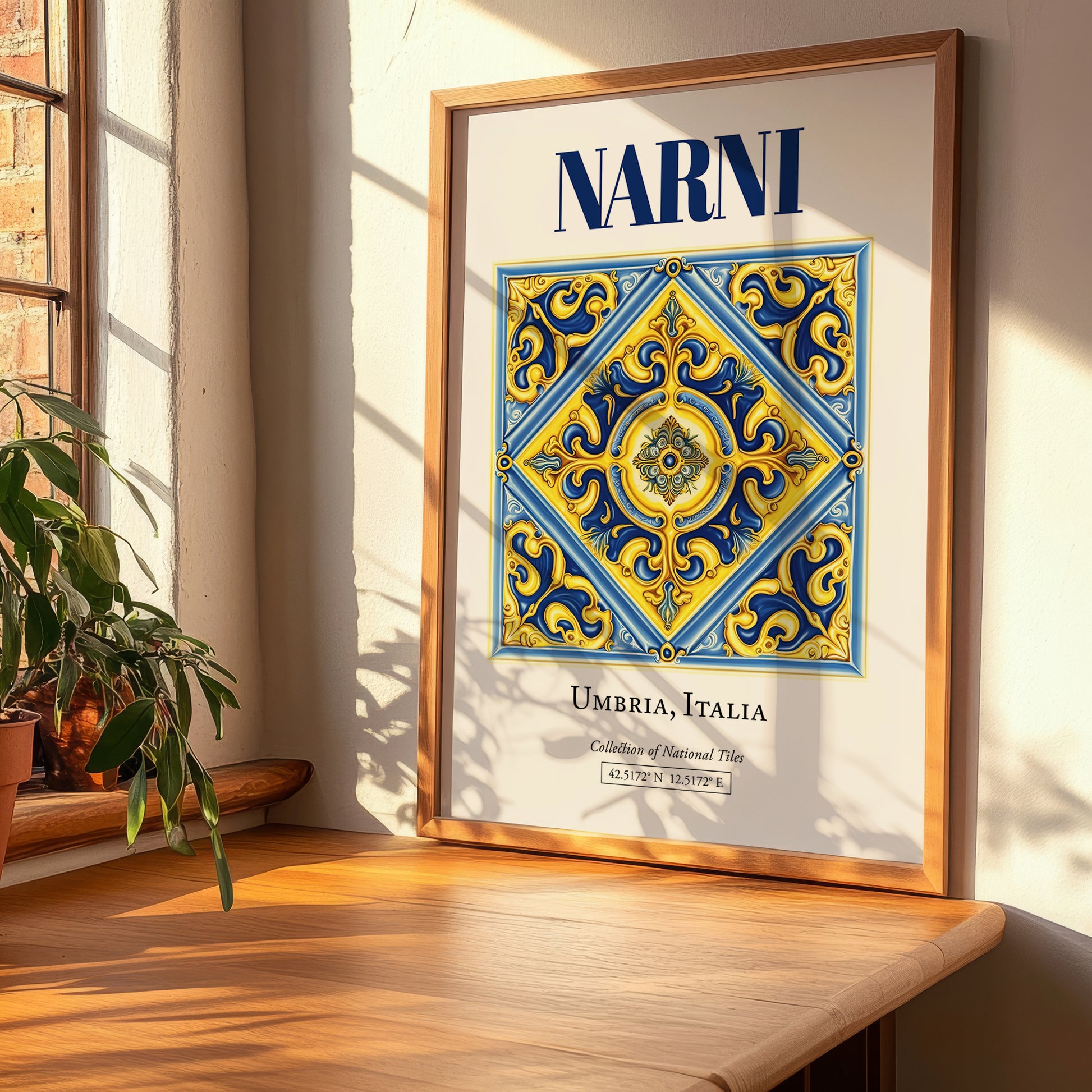 Narni, Italy – Global Cities Wall Print, clean layout with no caption