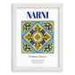 Narni, Italy – Global Cities Wall Print, placed in minimal white frame