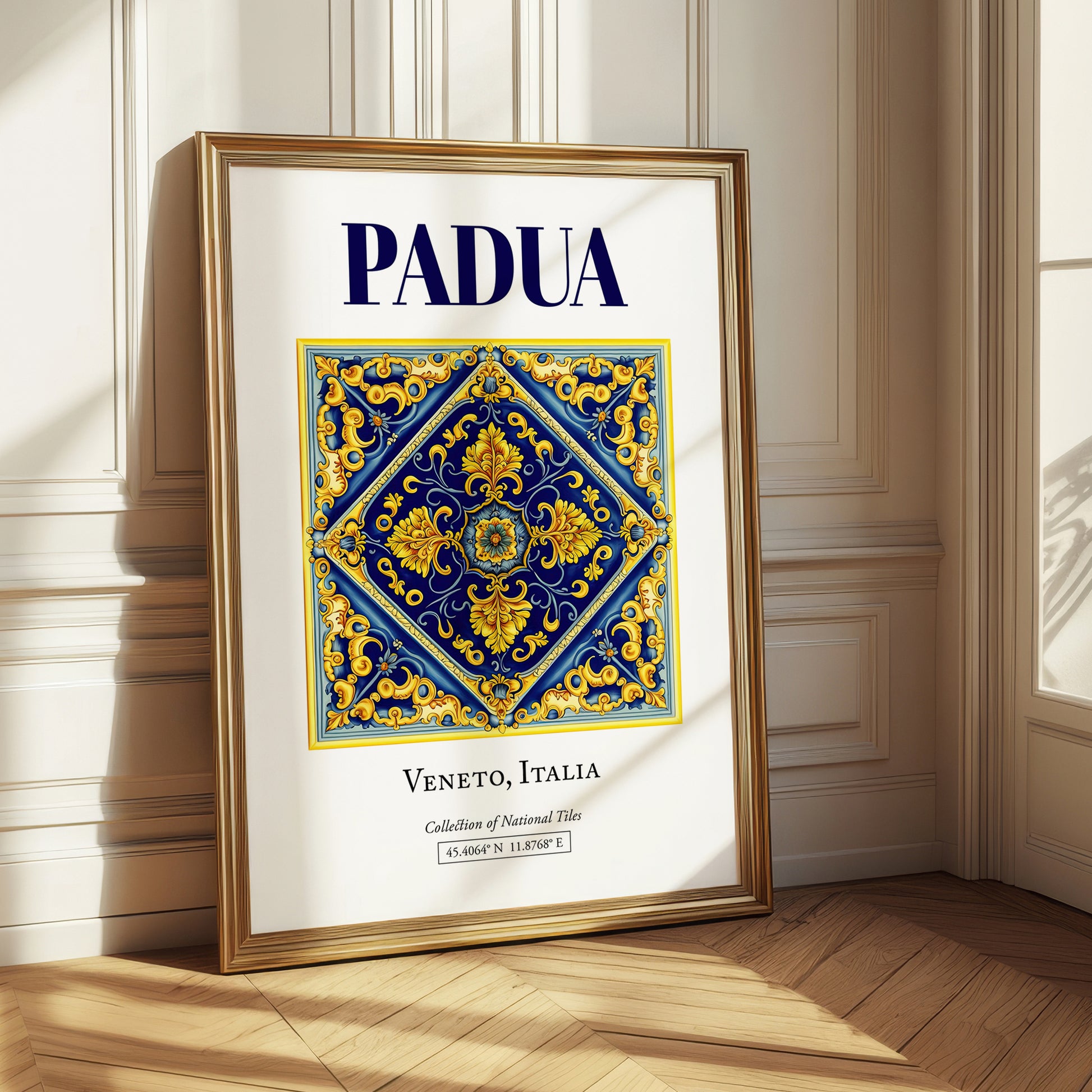 Padua, Italy – Travel Print, styled in a charming Paris street view