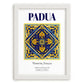 Padua, Italy – Travel Print, placed in minimal white frame