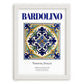 Bardolino, Italy – Vintage Travel Poster, placed in minimal white frame