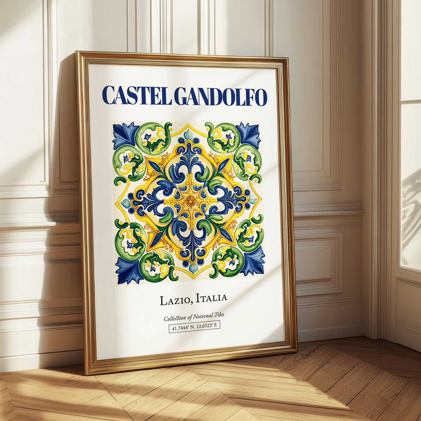 Castel Gandolfo, Italy – Travel Print, styled in a charming Paris street view