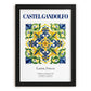 Castel Gandolfo, Italy – Travel Print, in sleek black frame