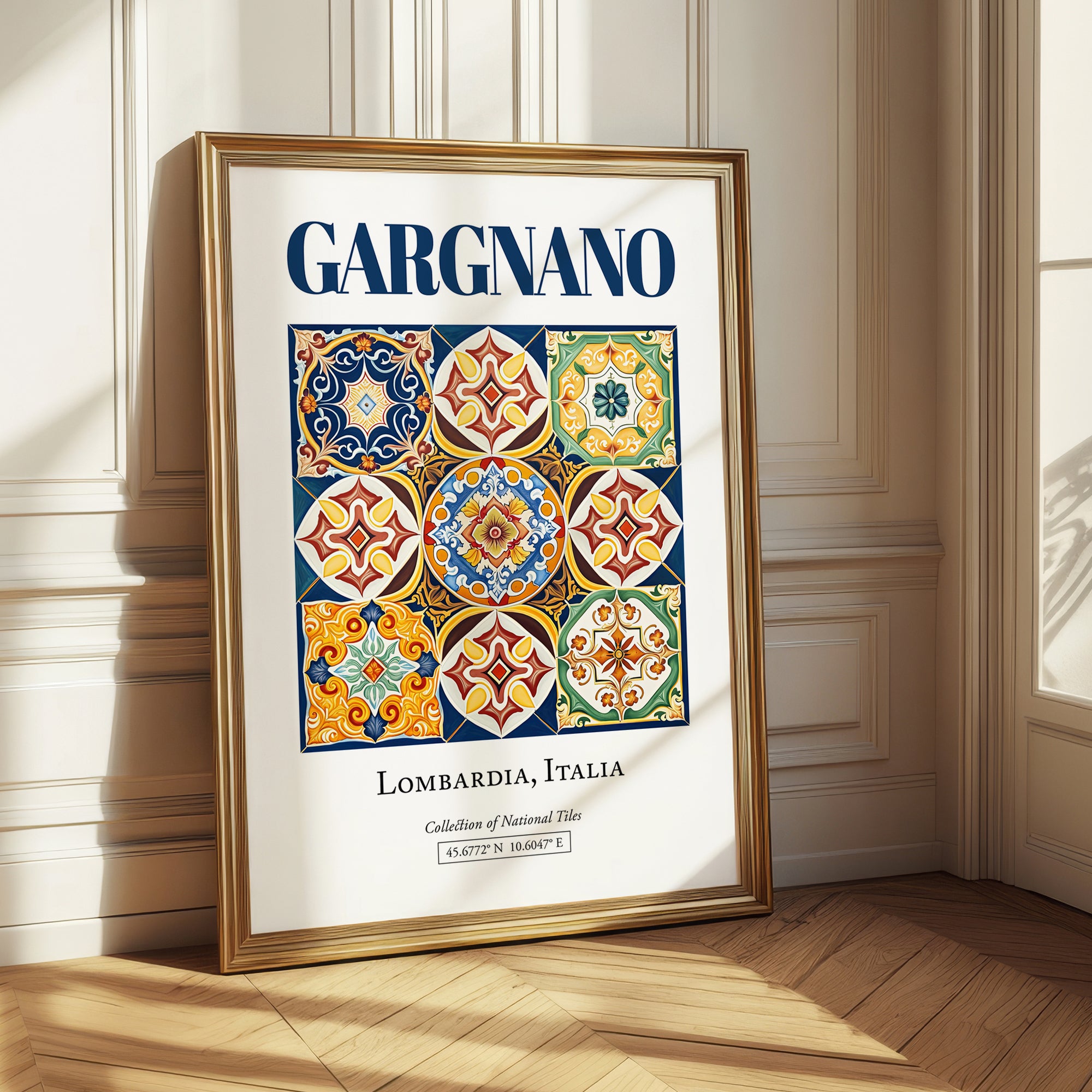 Gargnano, Italy – Travel Poster, styled in a charming Paris street view