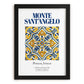 Monte Sant'Angelo, Italy – Travel Poster, in sleek black frame