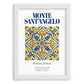 Monte Sant'Angelo, Italy – Travel Poster, placed in minimal white frame