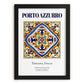 Porto Azzurro, Italy – Travel Poster, in sleek black frame