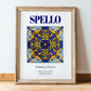 Spello, Italy – Country Culture Poster, in wooden frame leaning on the floor
