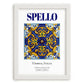 Spello, Italy – Country Culture Poster, placed in minimal white frame
