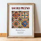 Ascoli Piceno, Italy – Travel Wall Art, in wooden frame leaning on the floor