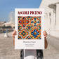 Ascoli Piceno, Italy – Travel Wall Art, no-text version framed in wood