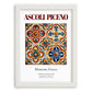 Ascoli Piceno, Italy – Travel Wall Art, placed in minimal white frame