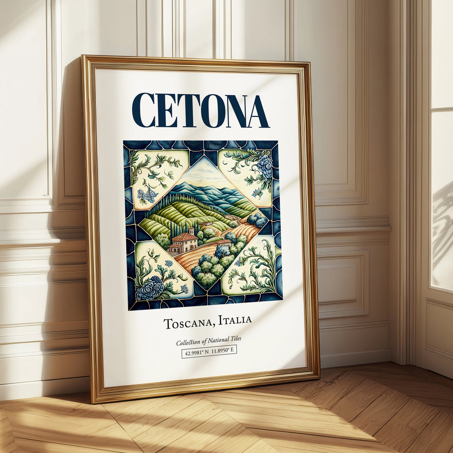 Cetona, Italy – Travel Print, styled in a charming Paris street view