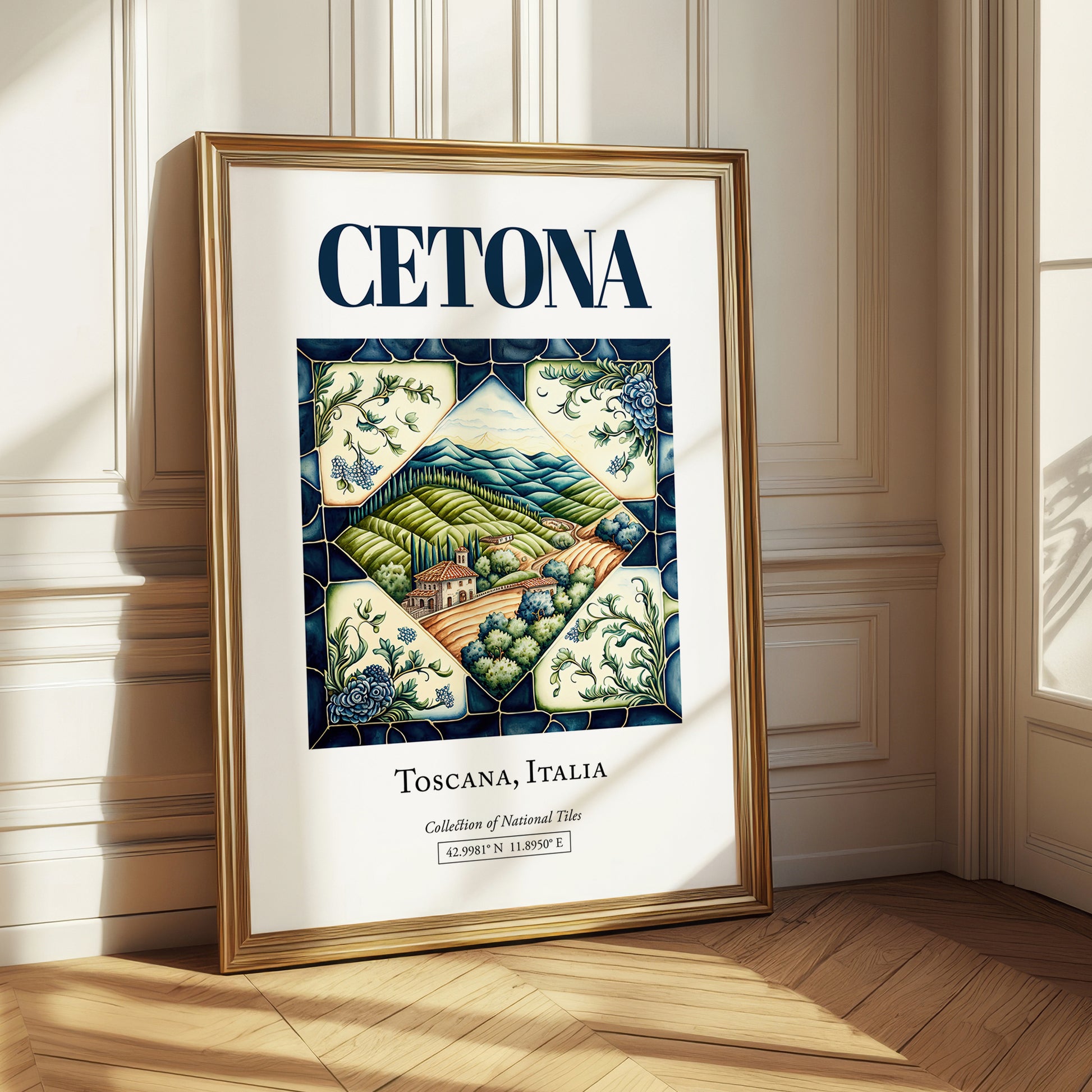 Cetona, Italy – Travel Print, styled in a charming Paris street view