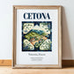 Cetona, Italy – Travel Print, in wooden frame leaning on the floor
