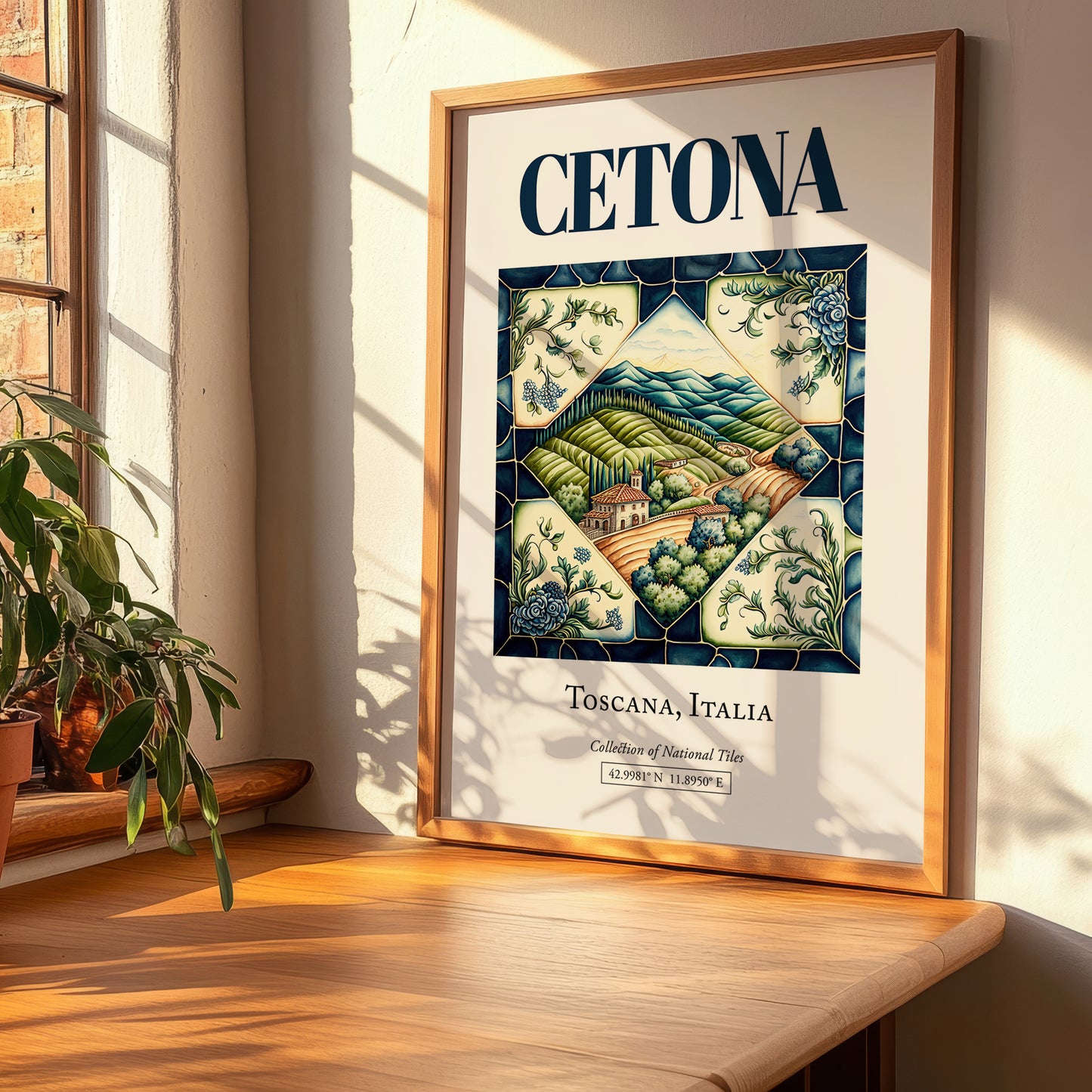 Cetona, Italy – Travel Print, clean layout with no caption