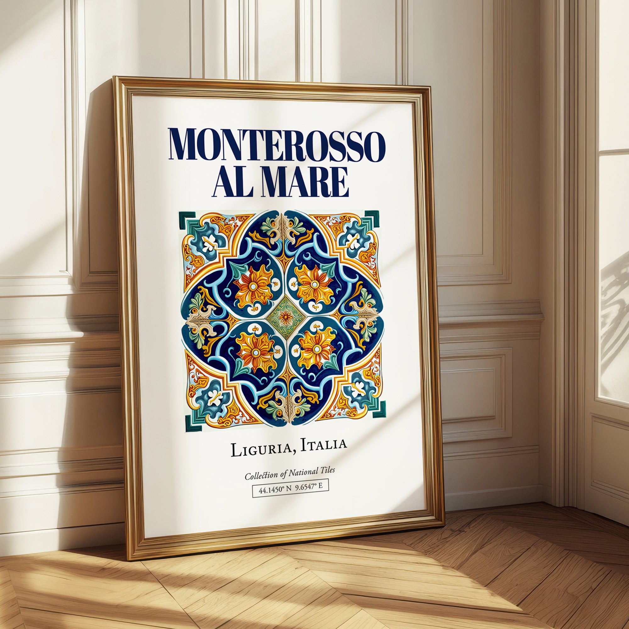 Monterosso al Mare, Italy – Travel Poster, styled in a charming Paris street view