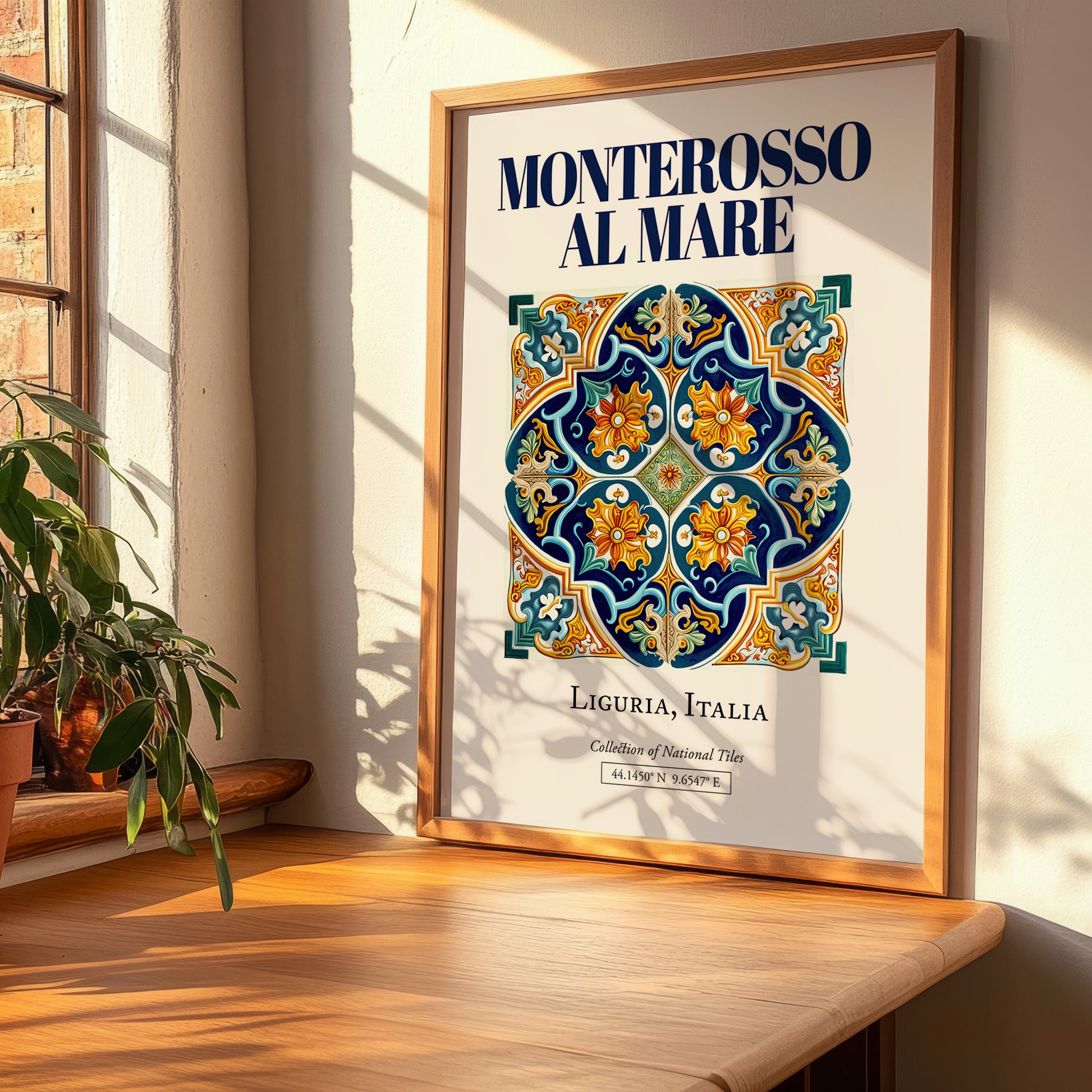 Monterosso al Mare, Italy – Travel Poster, clean layout with no caption