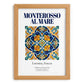 Monterosso al Mare, Italy – Travel Poster, set in oak frame
