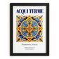 Acqui Terme, Italy – Retro Travel Poster, in sleek black frame